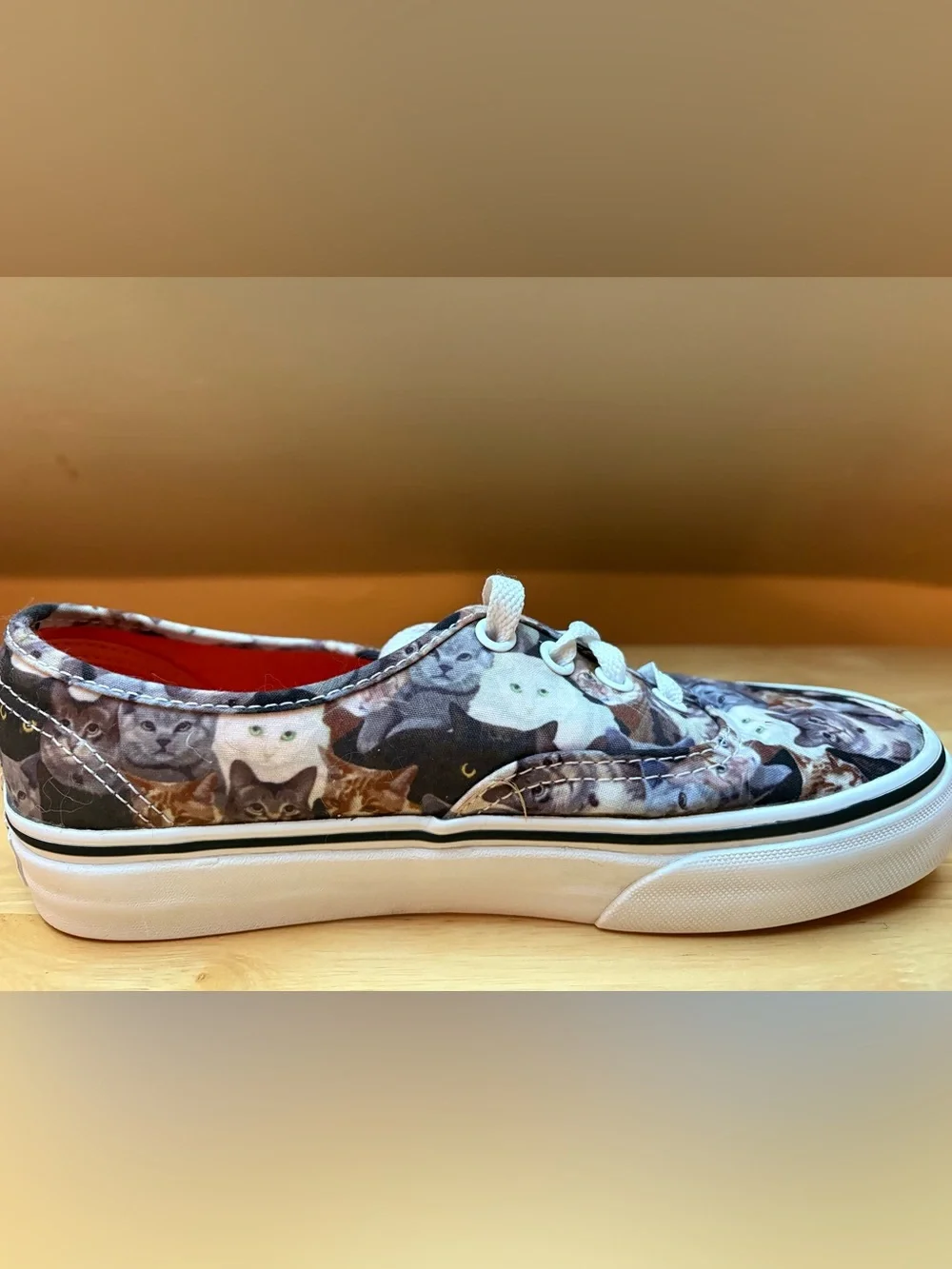 Vans ASPCA Cat Pattern Canvas Sneakers - Women's Sz 5.5